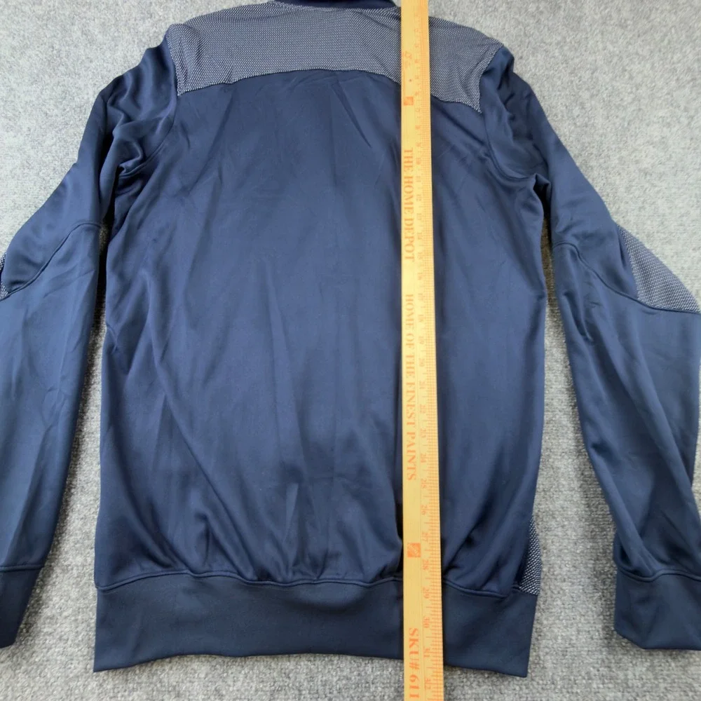 Jordan Mens Dri-FIT Full Zip Track Jacket Navy Blue Jumpman 696736-419 Size MT